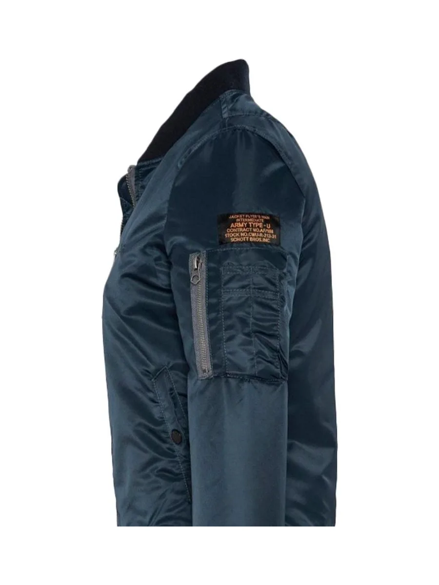 Bomber Marine Femme Schott Femme JET17W 4
