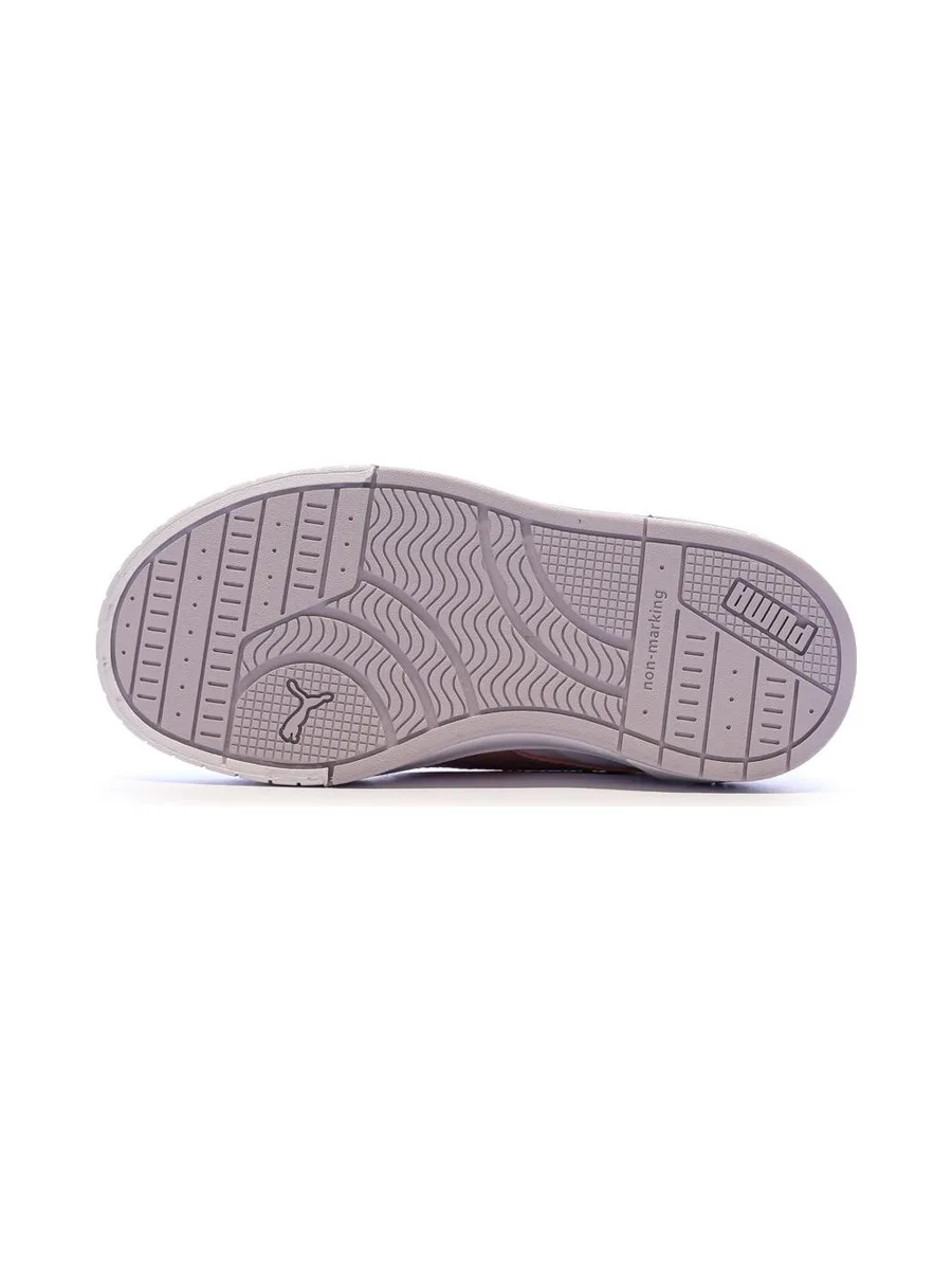 Basket Blanches/Mauves Fille Puma Carina Mia 6