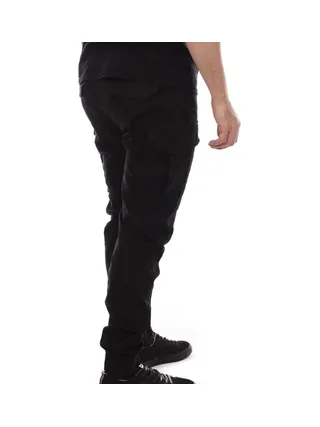 Pantalon Cargo Noir Homme Schott Relax 2