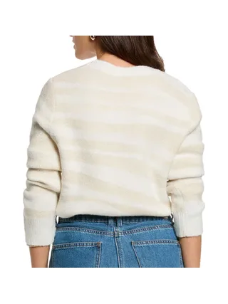 Pull Beige/Blanc Femme Morgan MTIGRA 2