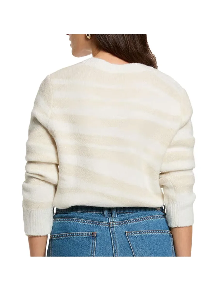 Pull Beige/Blanc Femme Morgan MTIGRA 3