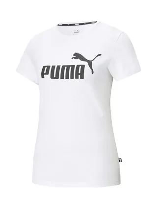 T-shirt Blanc Femme Puma Logo 586774-02 1
