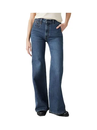 Jean Bleu Brut Femme Levi's Ribcage Bells 1