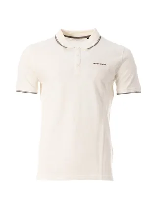 Polo Blanc Homme Teddy Smith Pasian 2 1