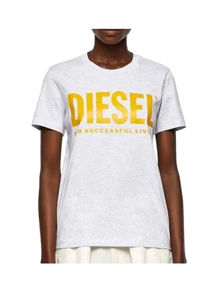 T-shirt Gris Chiné Femme Diesel Sily 1