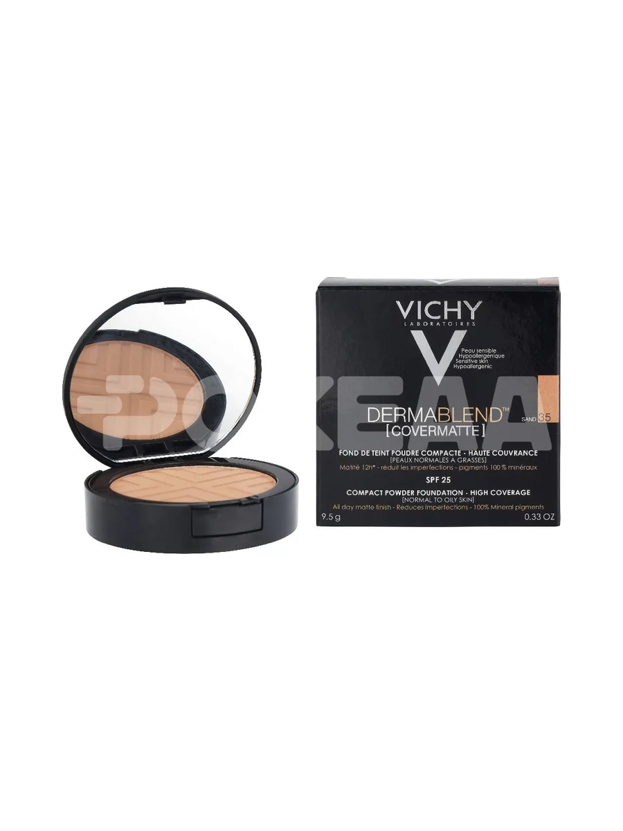 Vichy Dermablend Covermatte Compact Powder SPF25 9.5g - #35 Sand 1