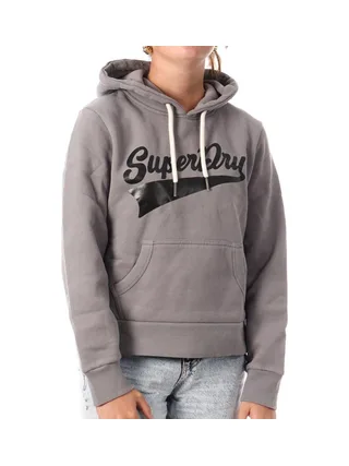 Sweat Gris Foncé Femme Superdry Super Athletics 1