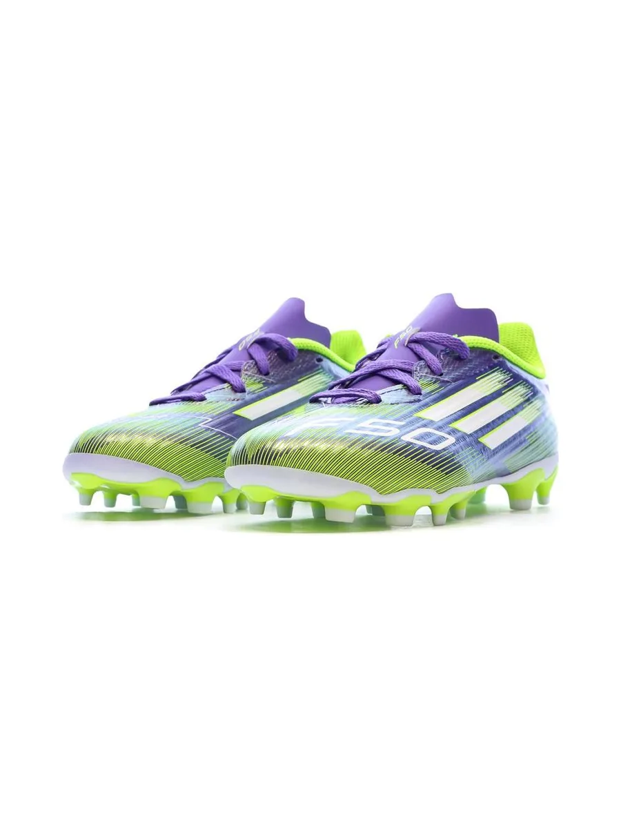 Baskets Violet/Verte Garçon Adidas F50 League 7
