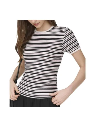 T-Shirt Noir/Blanc Femme JDY Lada 1