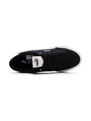 Baskets Blanches/Noires Femme Puma Court Classic 4
