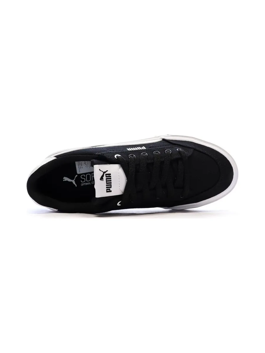 Baskets Blanches/Noires Femme Puma Court Classic 5