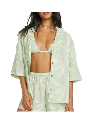 Chemise Verte Femme Billabong Beach Side 1