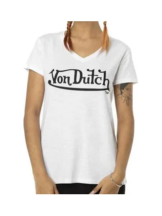 T-Shirt Blanc/Noir Femme Von Dutch LEC 1