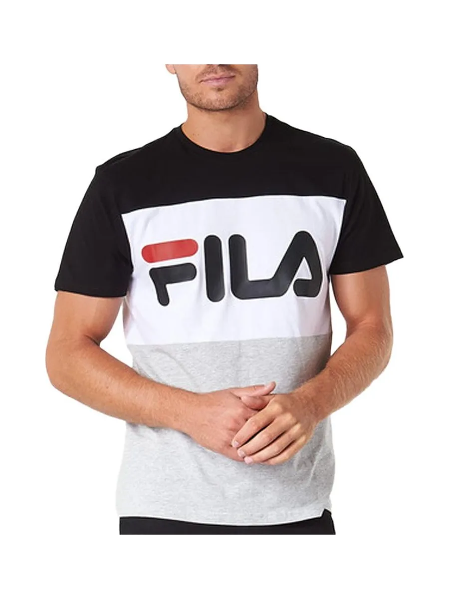 T-shirt Gris/Noir Homme Fila Flat Matte 3