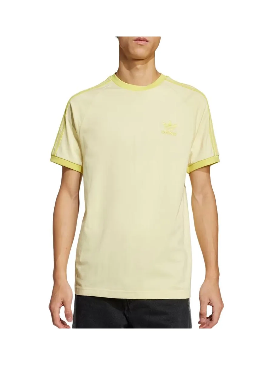 T-Shirt Jaune Homme Adidas 3-stripes 2