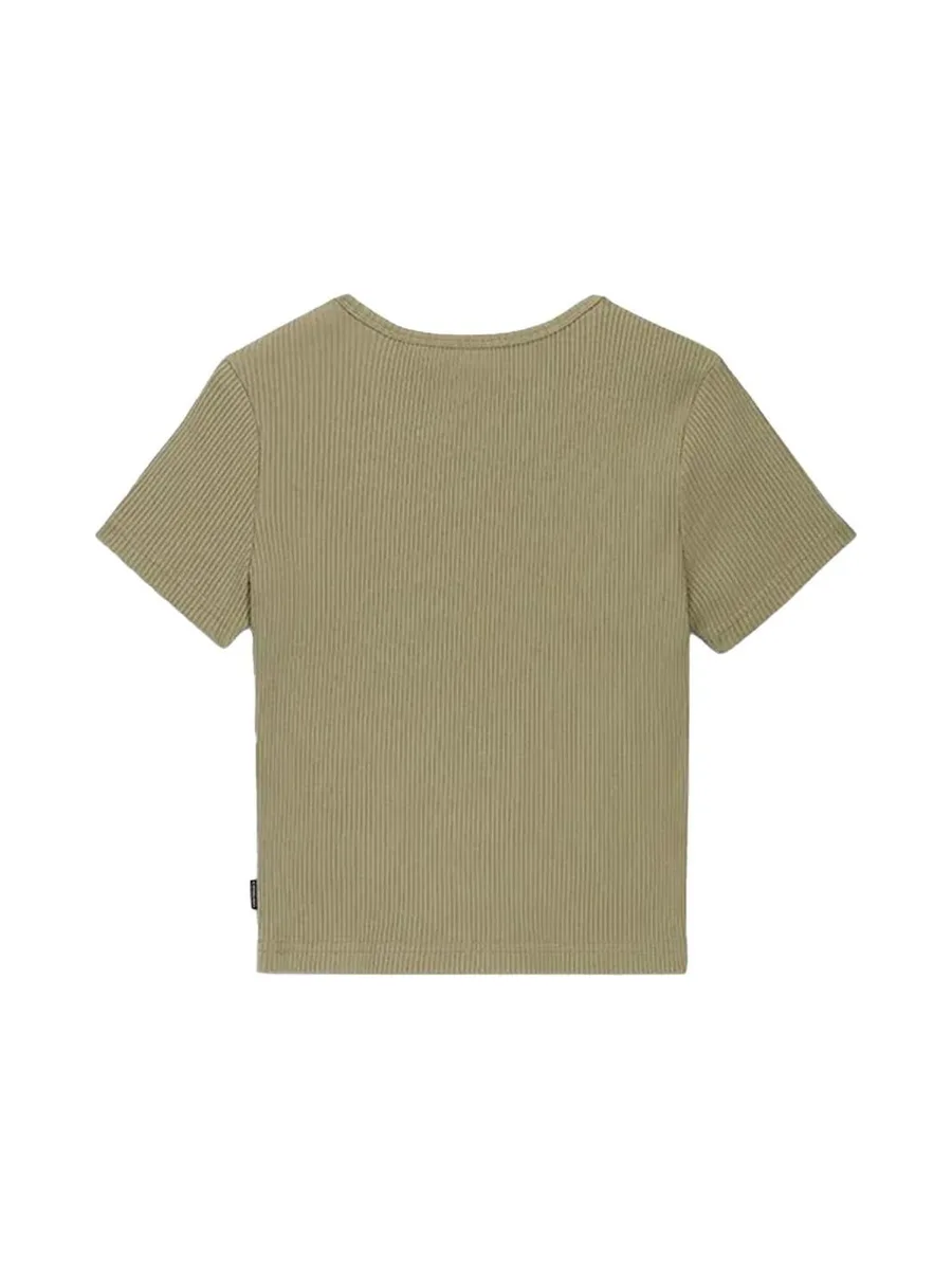 T-shirt Kaki Femme Converse The Rib Crop 3