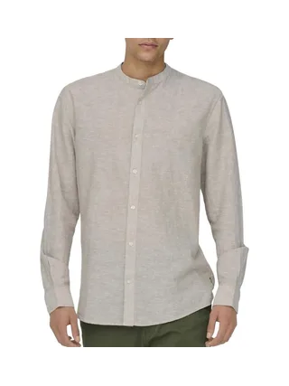 Chemise Grise Clair Homme Only & Sons Caiden 1