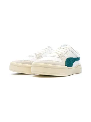 Baskets Blanches/Vertes Homme Puma League 6