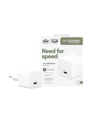 PGE Turbo 30W Charger Single USB-C EU W 2