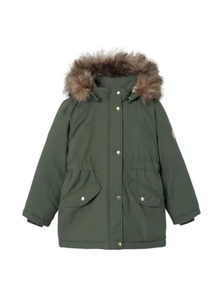 Manteau Kaki clair Fille Name it Marlin 1