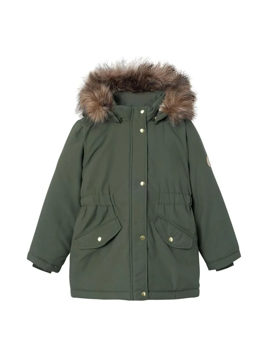 Manteau Kaki clair Fille Name it Marlin 1
