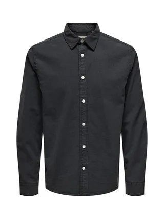 Chemise Noir Homme Only & Sons Sotto 2