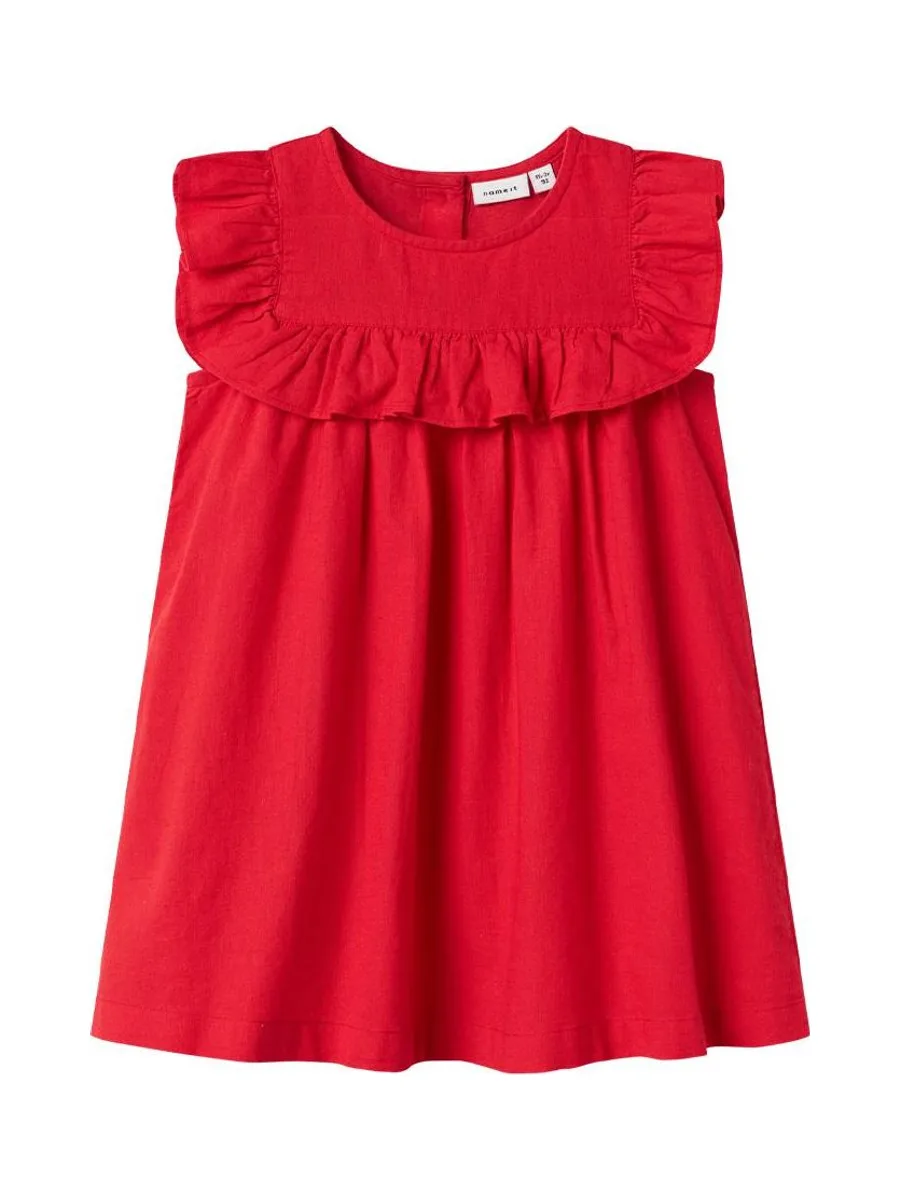 Robe Rouge Fille Name it Alinnen 1