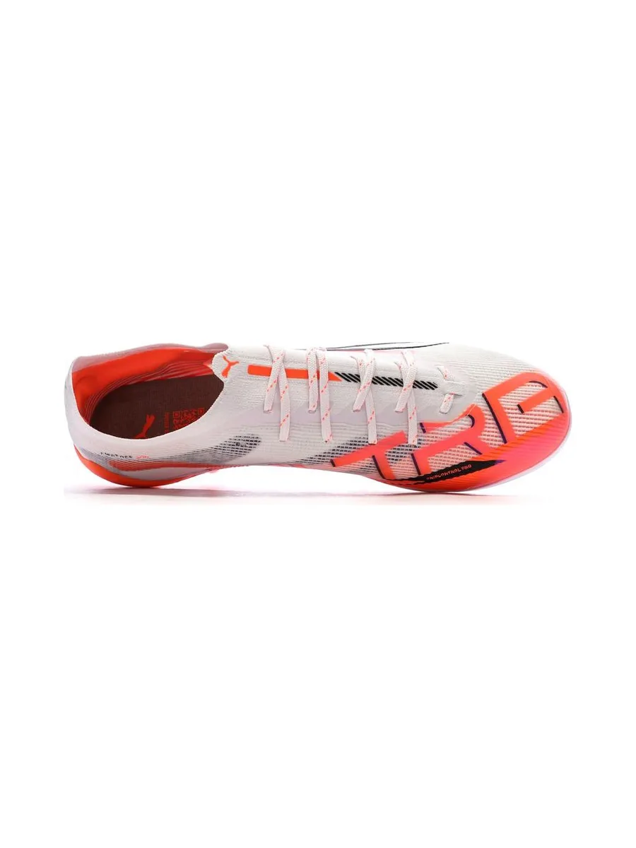 Chaussures de Football Blanc/Rouge Homme Puma Ultra 5 Ultimate Ag 5