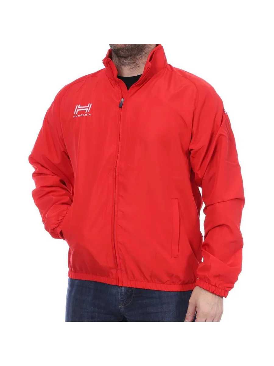 Coupe-vent 1/4 zip Rouge homme Hungaria Training Premium 015 2