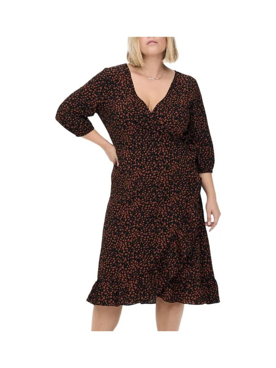 Robe Noir/Terracotta Femme Only Carmakoma Carluxlea 2