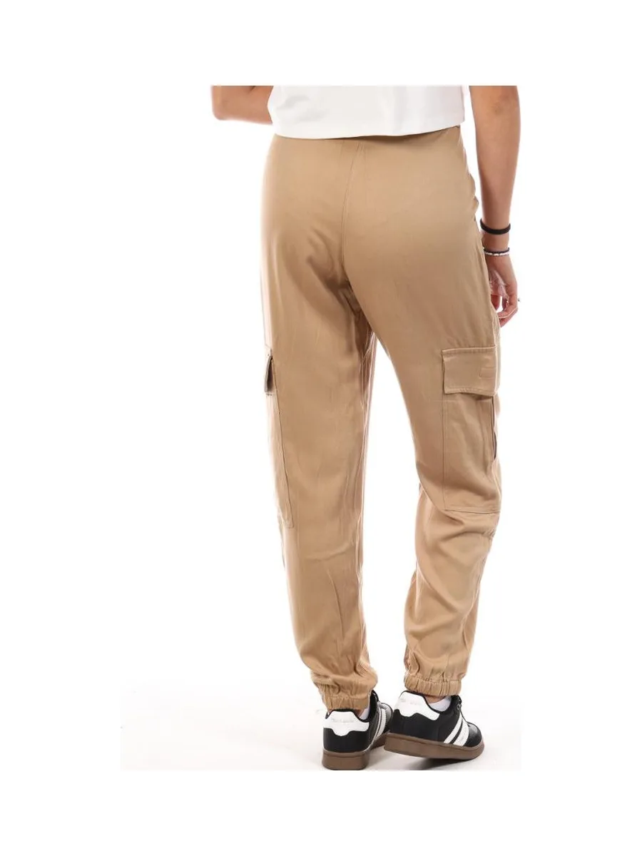 Pantalon Fluide Beige Femme Lee Cooper Okarta 3