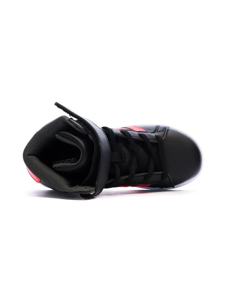 Baskets Noir Garçon Adidas Grand Court Mid 5