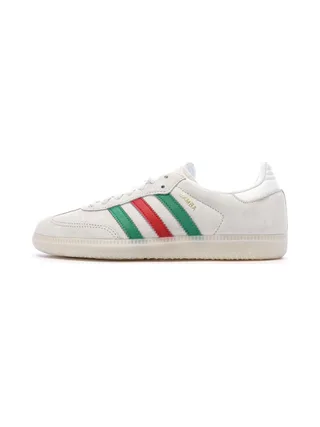 Baskets Grises/Vertes/Rouges Homme Adidas Samba 1