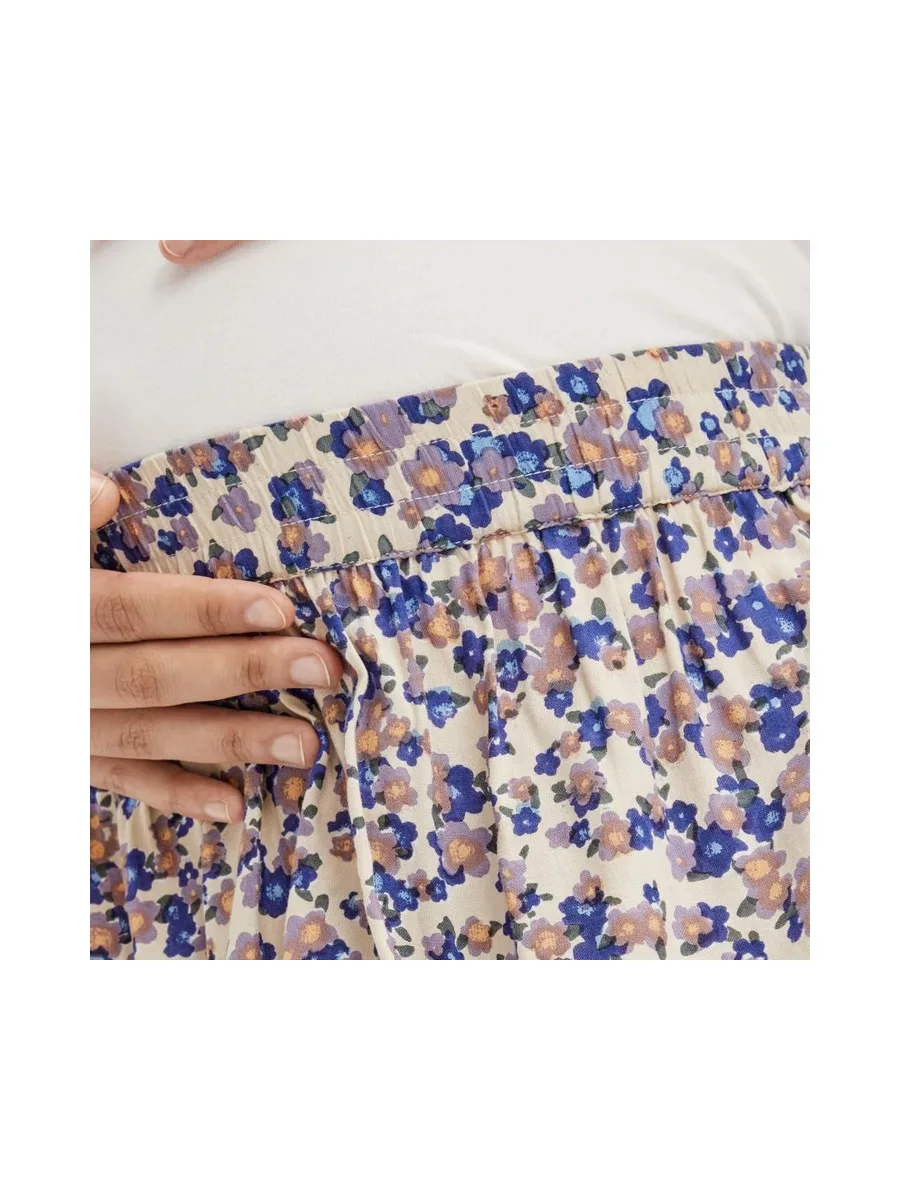 Jupe Beige/Violette Femme Mamalicious Celia 4