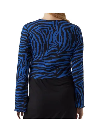 T-Shirt de Grossesse Noir/Bleu Femme Mamalicious Zille 2