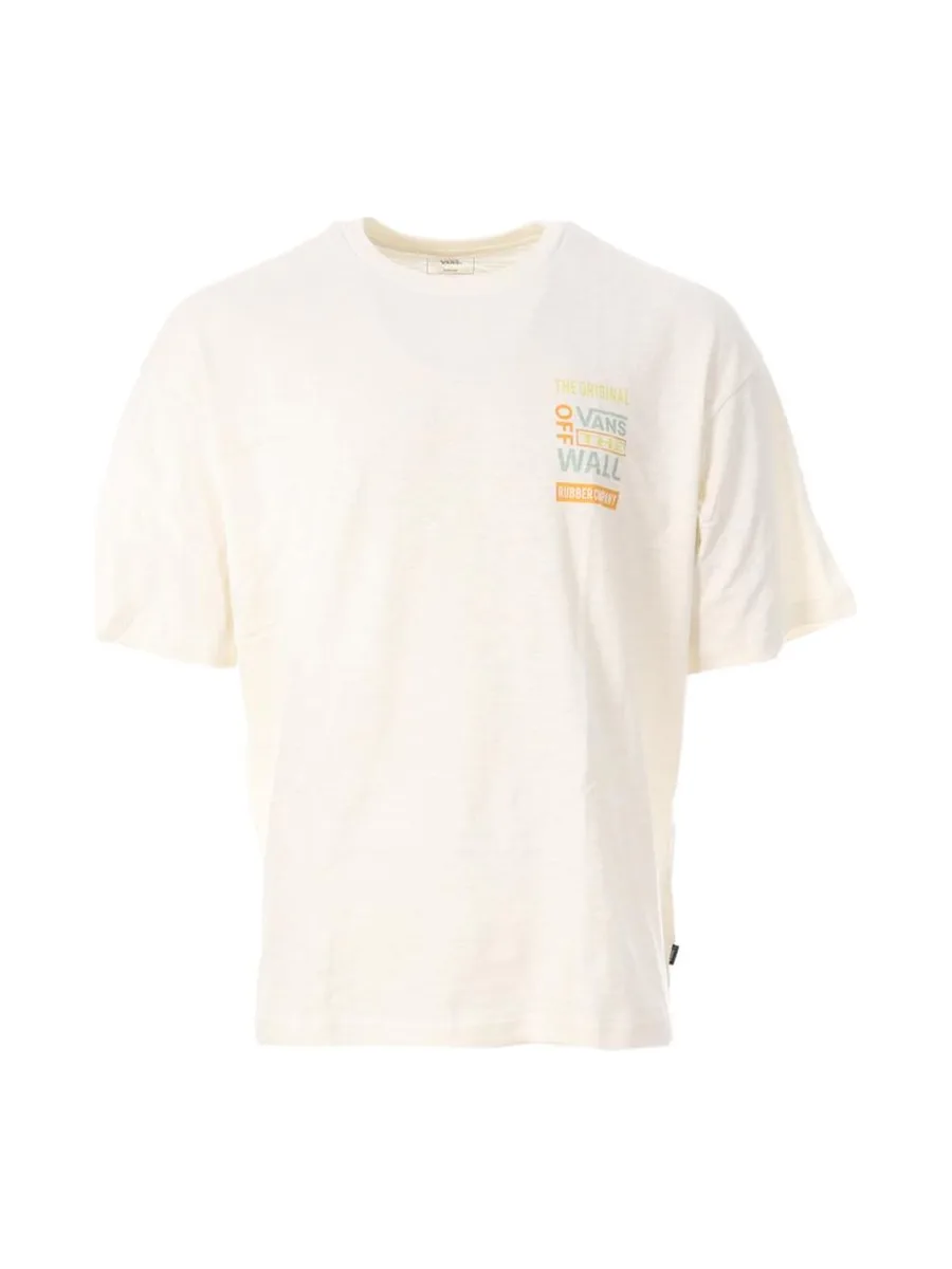 T-Shirt Blanc Homme Vans Logos 2