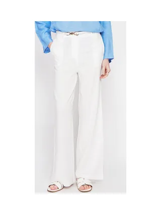 Pantalon coupe large et droite poches latérale fermeture zippée 2