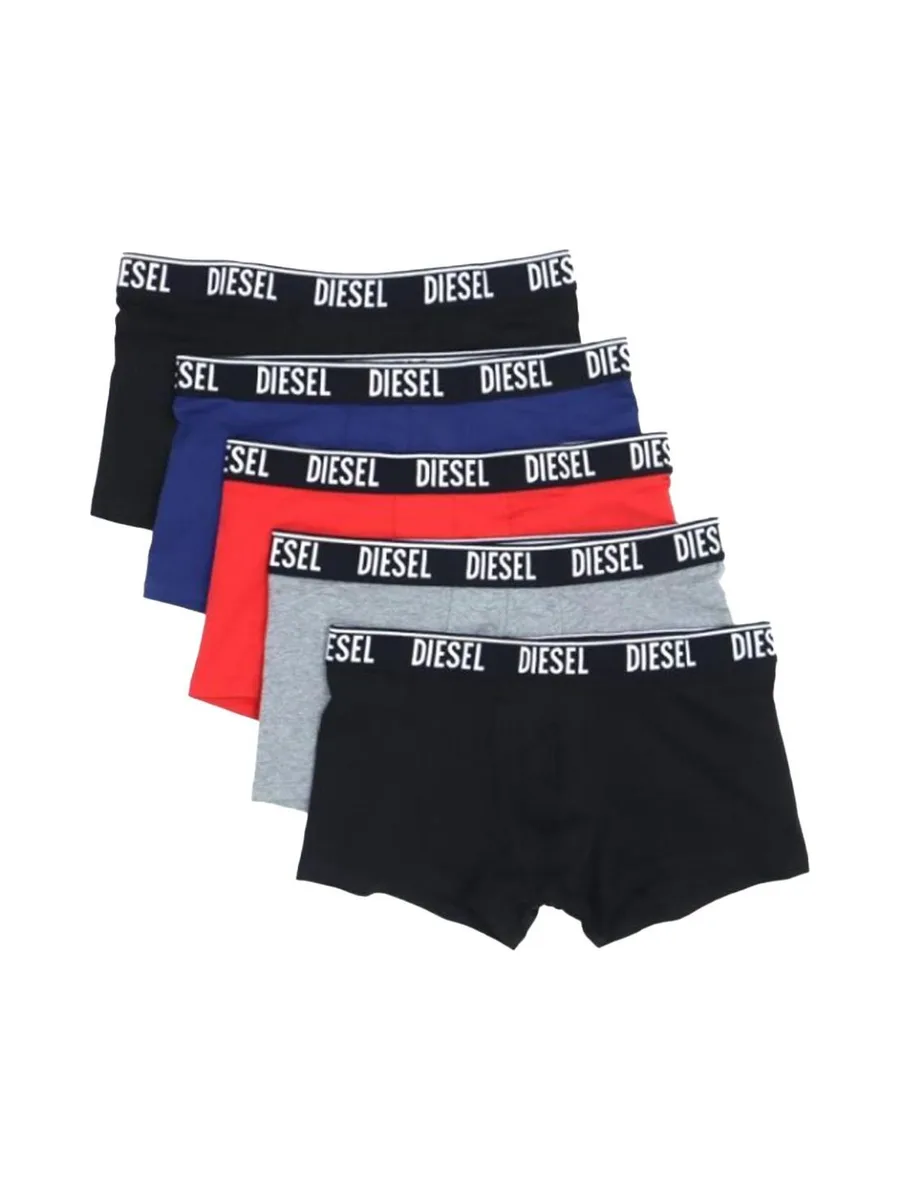 Boxers Gris/Noir/Rouge Homme Diesel Shawnfivepack 2