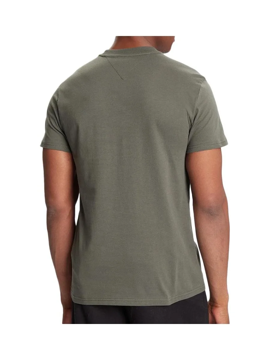 T-shirt Kaki Homme Tommy Hilfiger Flag 3