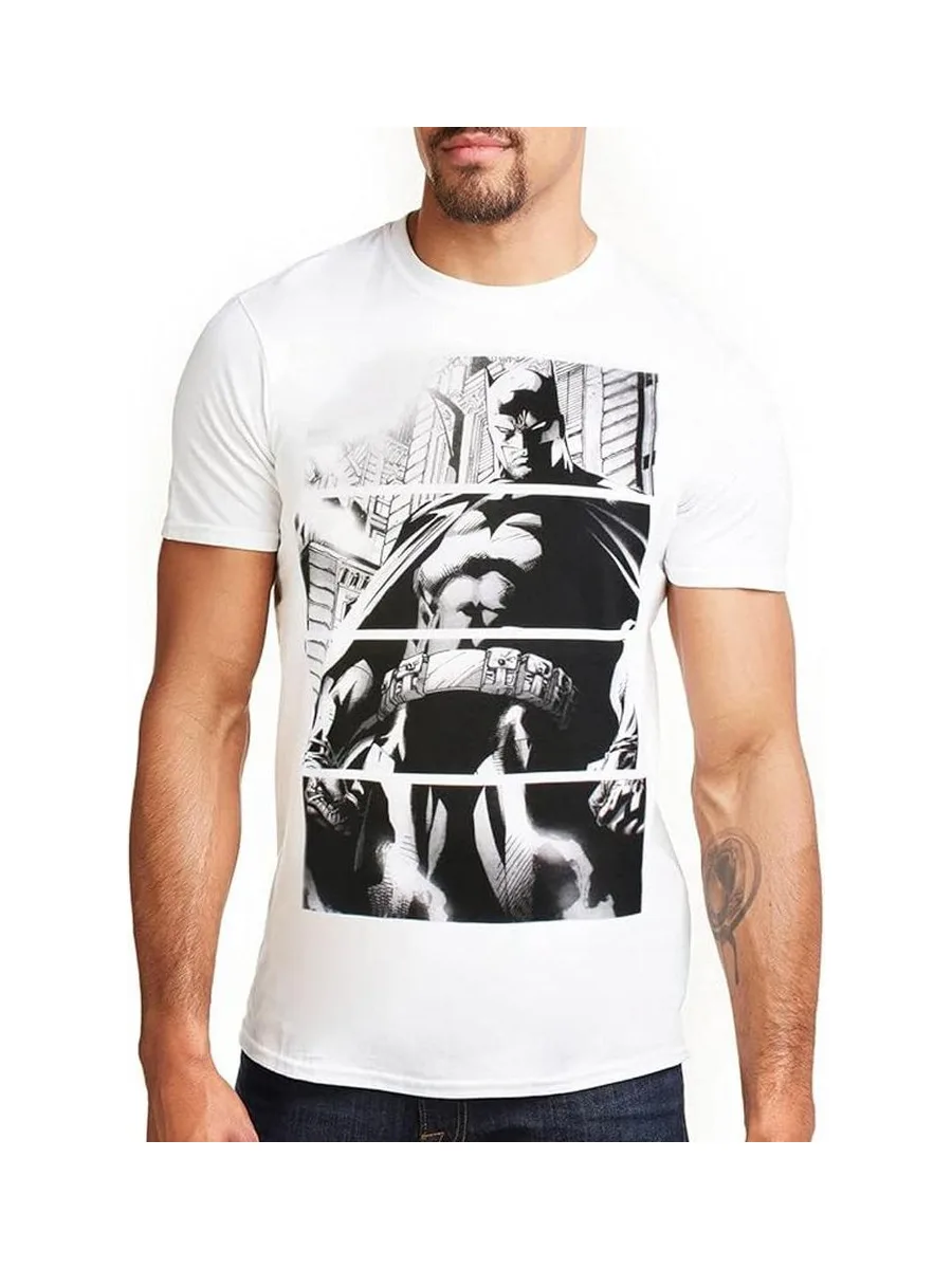 T-Shirt Blanc Homme Comics Batman Panels 2