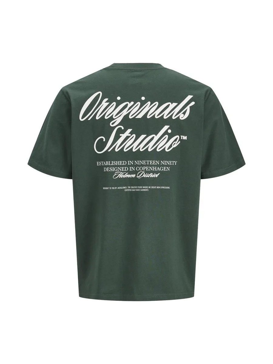 T-Shirt Vert Homme Jack & Jones Norrebro 3