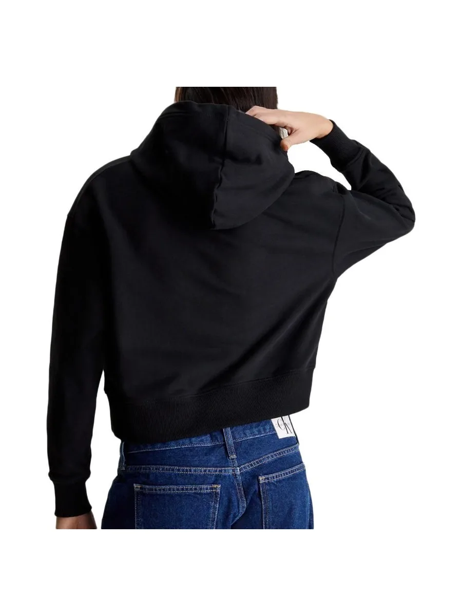 Sweat Noir Femme Calvin Klein Jeans Meta 3