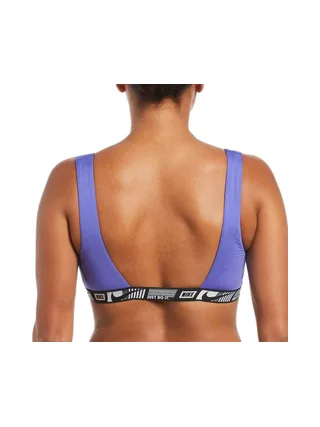 Haut de maillot de bain Violet Femme Nike Banded Bottom 2