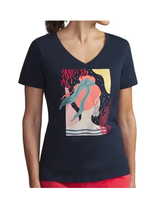 T-Shirt Marine Femme TBS ZILDOTEE 1