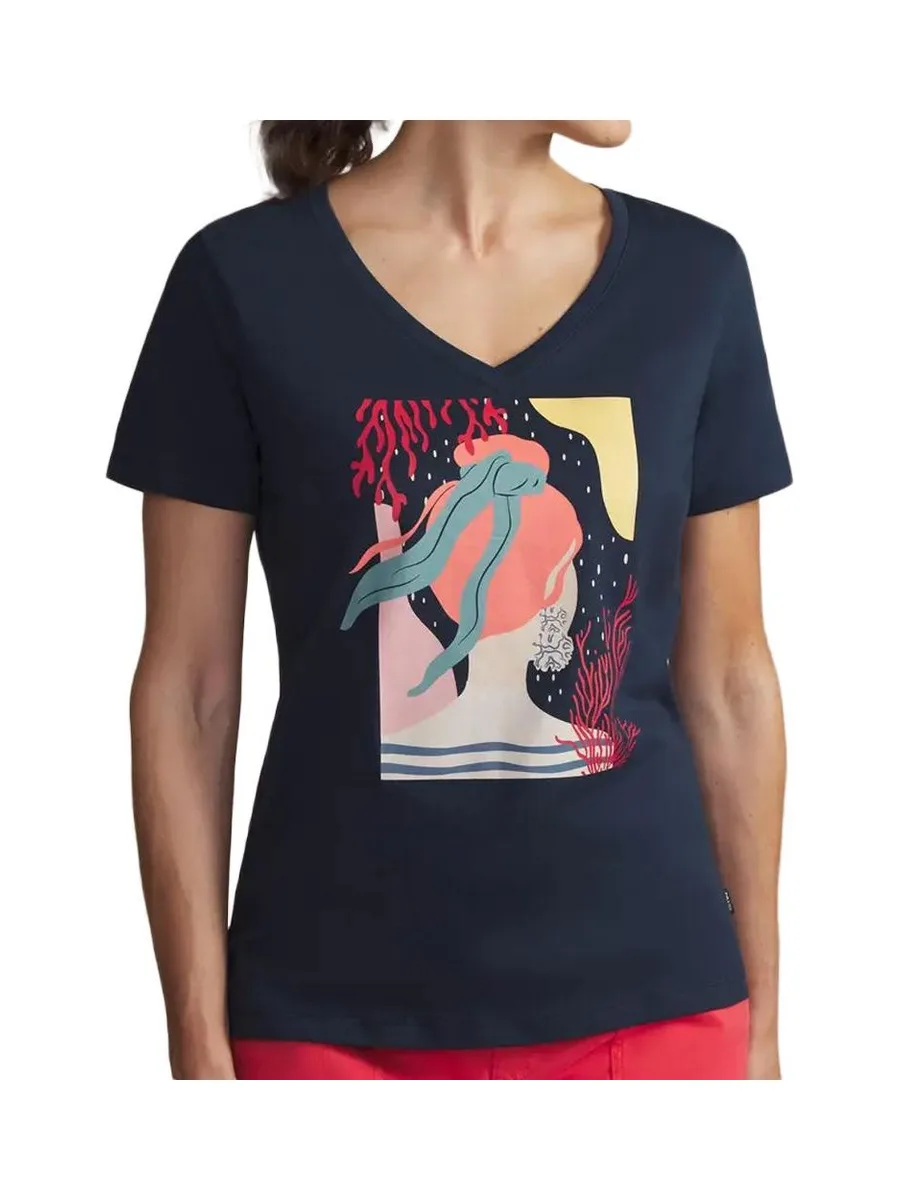 T-Shirt Marine Femme TBS ZILDOTEE 2