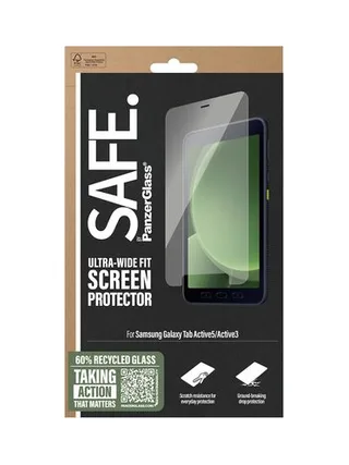 PanzerGlass SAFE. by ® Screen Protector Samsung Galaxy Tab Active5 | Active3 | Ultra-Wide Fit 3