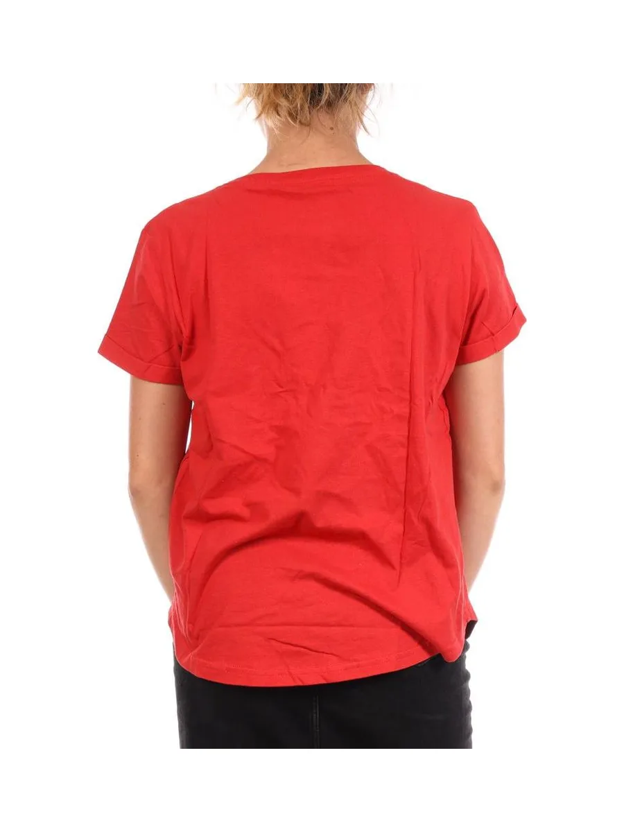 T-Shirt Rouge Femme Disney Love Hands 3