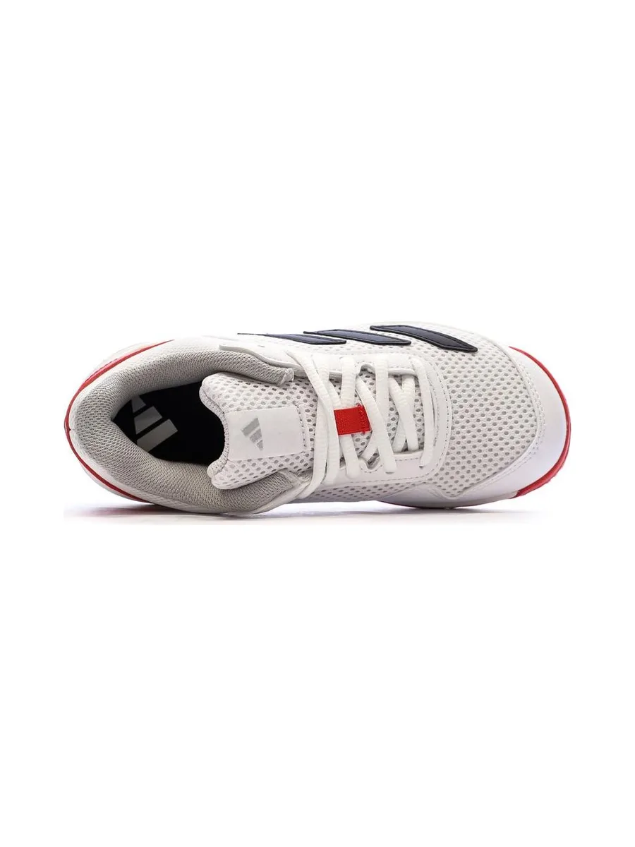 Chaussures de tennis Blanches/Rouges Garçon Adidas Courtflash 5