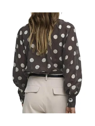 Blouse à pois Marron Femme JDY Fay 2