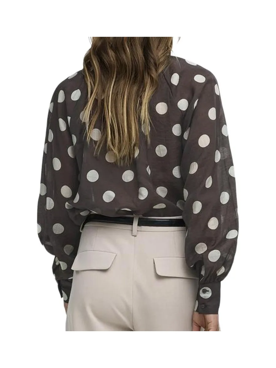 Blouse à pois Marron Femme JDY Fay 3